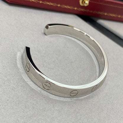 [：Polaidi Jewelry]LOVE BRACELET 6.1MM 1 DIAMOND OPEN CUFF
