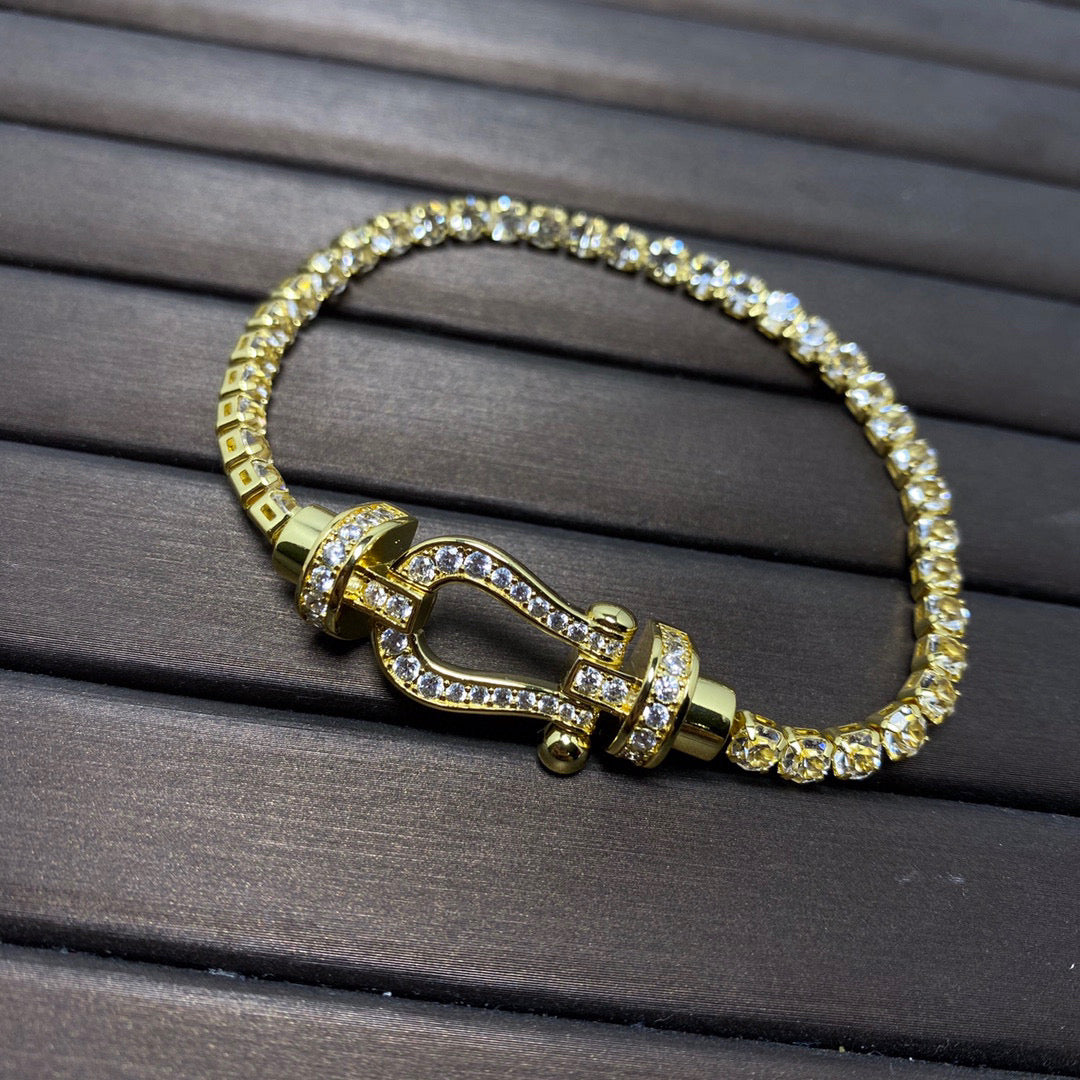 [Polaidi Jewelry]FORCE  HORSESHOE  DIAMOND TENNIS BRACELET