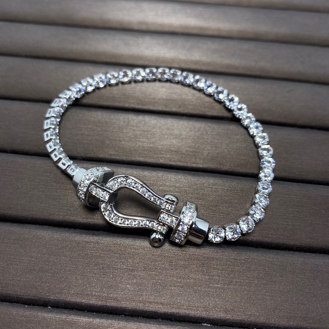 [：Polaidi Jewelry]FORCE  HORSESHOE  DIAMOND TENNIS BRACELET