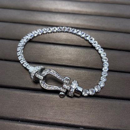 [：Polaidi Jewelry]FORCE  HORSESHOE  DIAMOND TENNIS BRACELET