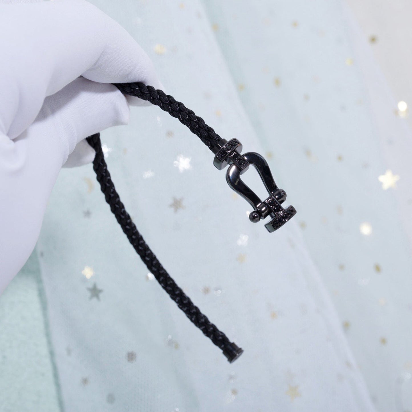 [Polaidi Jewelry]FORCE LARGE SERIES HORSESHOE BLACK SAMURAI BRACELET