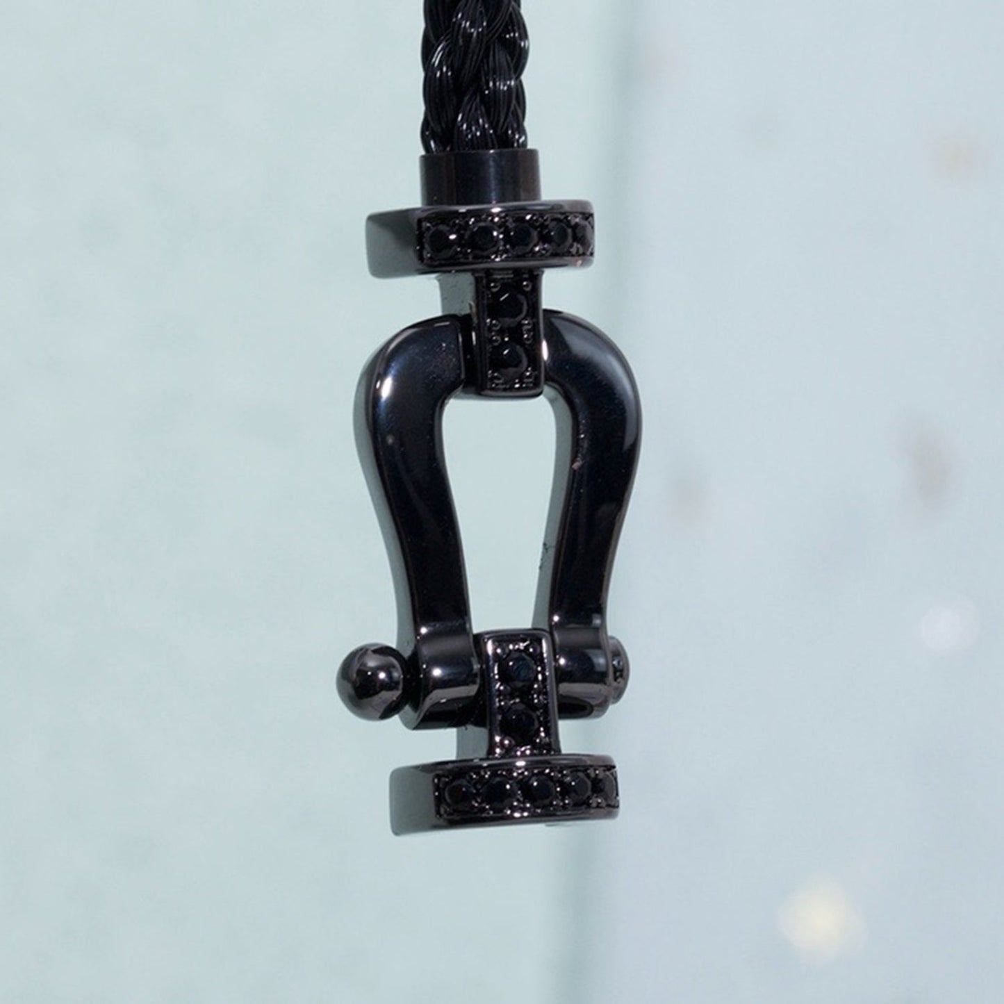 [Polaidi Jewelry]FORCE LARGE SERIES HORSESHOE BLACK SAMURAI BRACELET