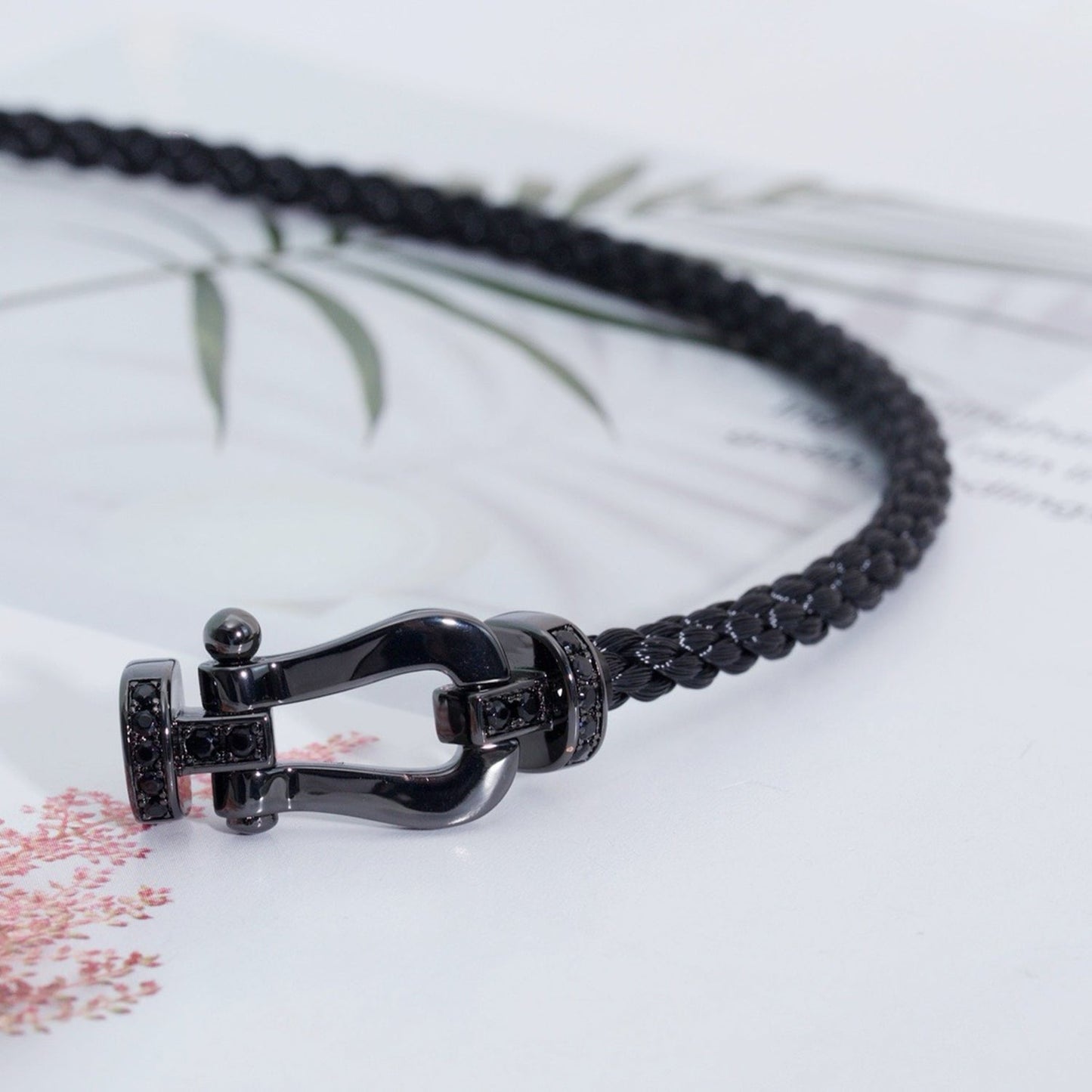 [：Polaidi Jewelry]FORCE LARGE SERIES HORSESHOE BLACK SAMURAI BRACELET