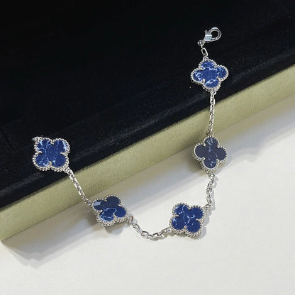 [Polaidi Jewelry]CLOVER 5 MOTIF PIETERSITE BRACELET COLLECTION