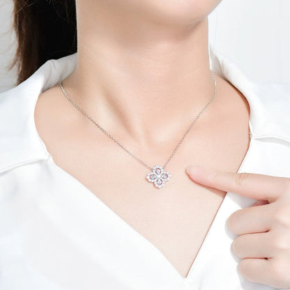 [：Polaidi Jewelry]ループネックレス フルモチーフダイヤモンド 16MM マルチカラー