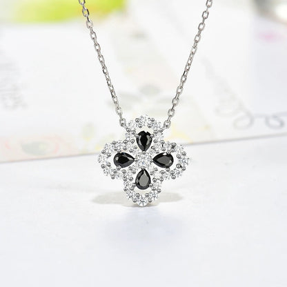 [：Polaidi Jewelry]ループネックレス フルモチーフダイヤモンド 16MM マルチカラー