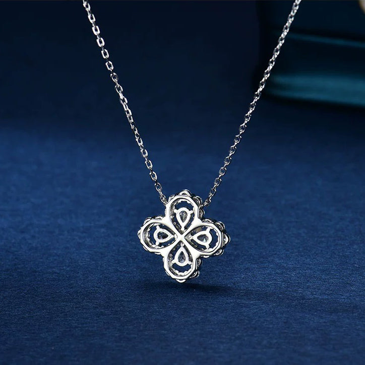 [Polaidi Jewelry]LOOP NECKLACE FULL MOTIF DIAMOND 16MM MULTIPLE COLORS