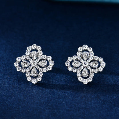 [：Polaidi Jewelry]LOOP EARRINGS FULL MOTIF DIAMOND 16MM