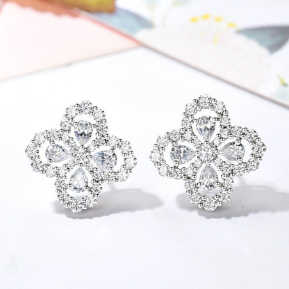 [Polaidi Jewelry]LOOP EARRINGS FULL MOTIF DIAMOND 16MM