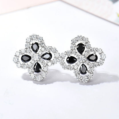 [：Polaidi Jewelry]LOOP EARRINGS FULL MOTIF DIAMOND 16MM
