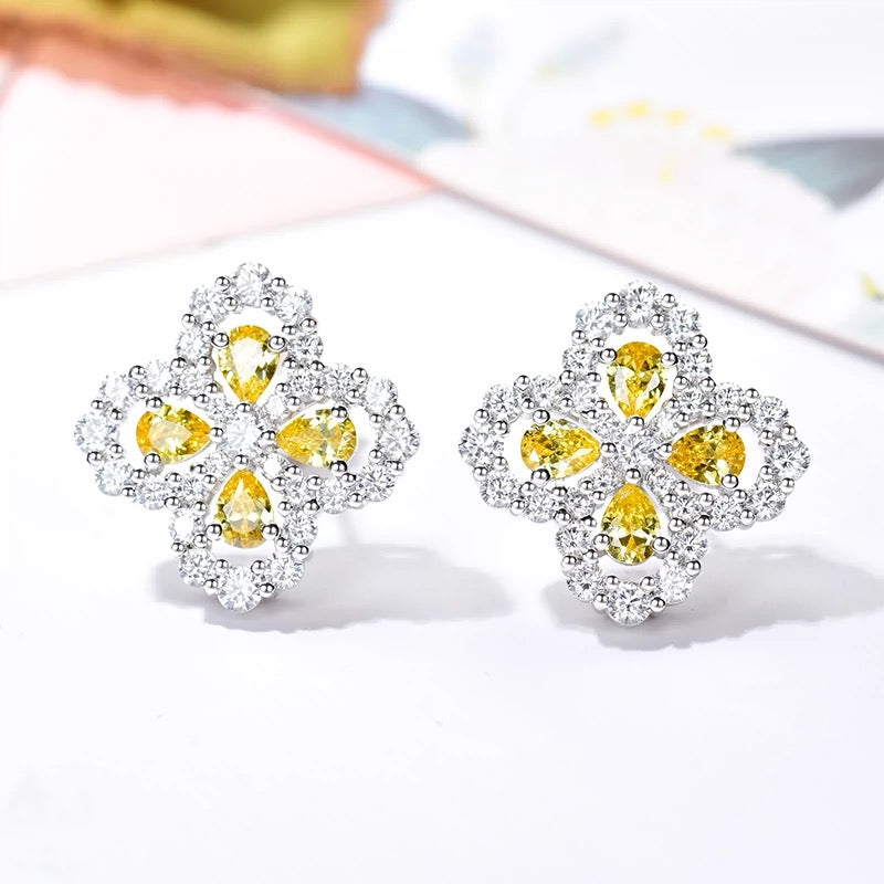 [Polaidi Jewelry]LOOP EARRINGS FULL MOTIF DIAMOND 16MM