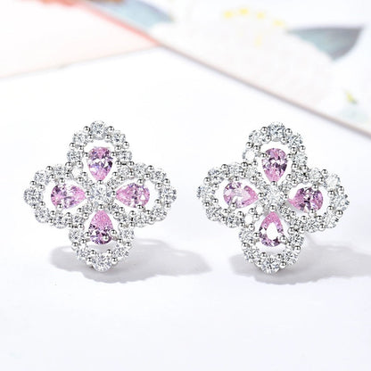 [：Polaidi Jewelry]LOOP EARRINGS FULL MOTIF DIAMOND 16MM