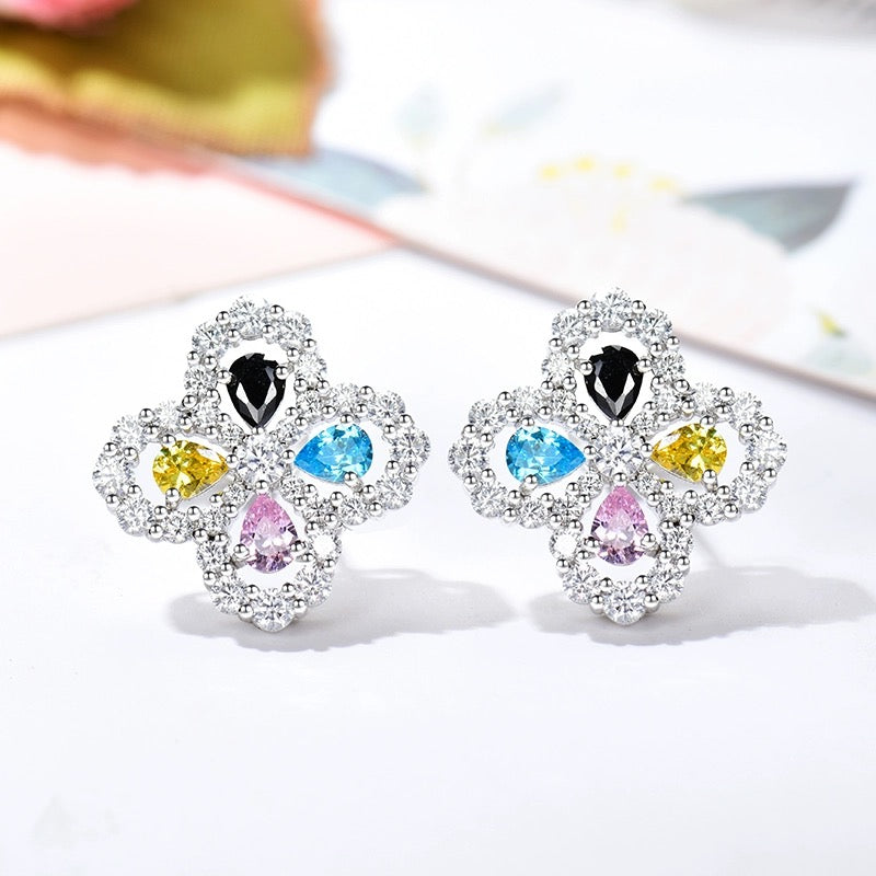 [Polaidi Jewelry]LOOP EARRINGS FULL MOTIF DIAMOND 16MM