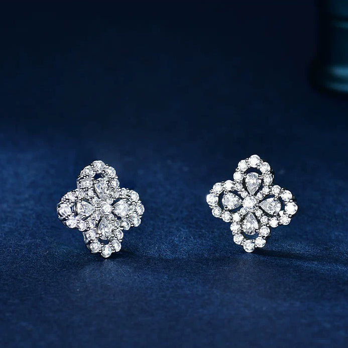 [Polaidi Jewelry]LOOP EARRINGS FULL MOTIF DIAMOND 16MM