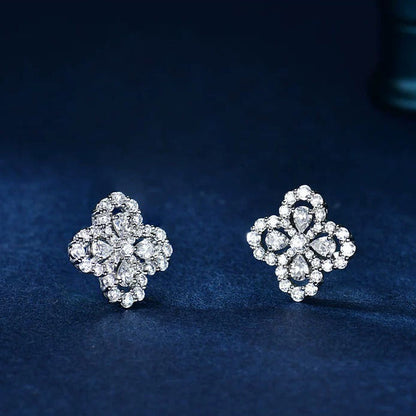 [：Polaidi Jewelry]LOOP EARRINGS FULL MOTIF DIAMOND 16MM