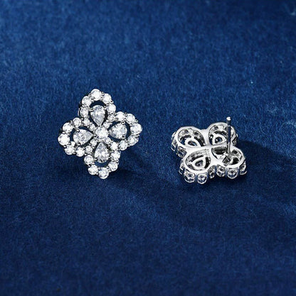 [：Polaidi Jewelry]LOOP EARRINGS FULL MOTIF DIAMOND 16MM