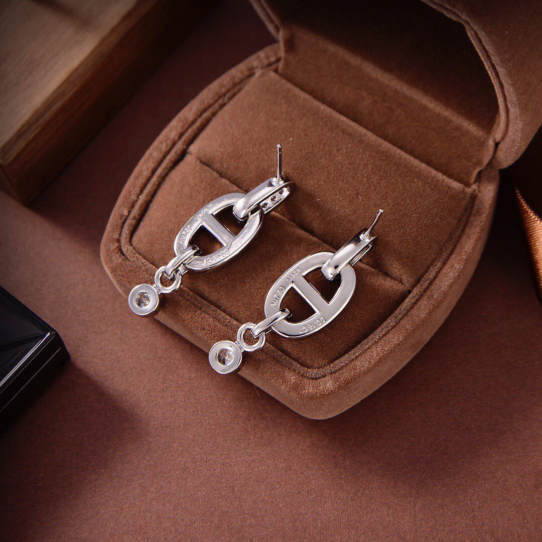 [：Polaidi Jewelry]HM CHAINE DIAMOND EARRINGS