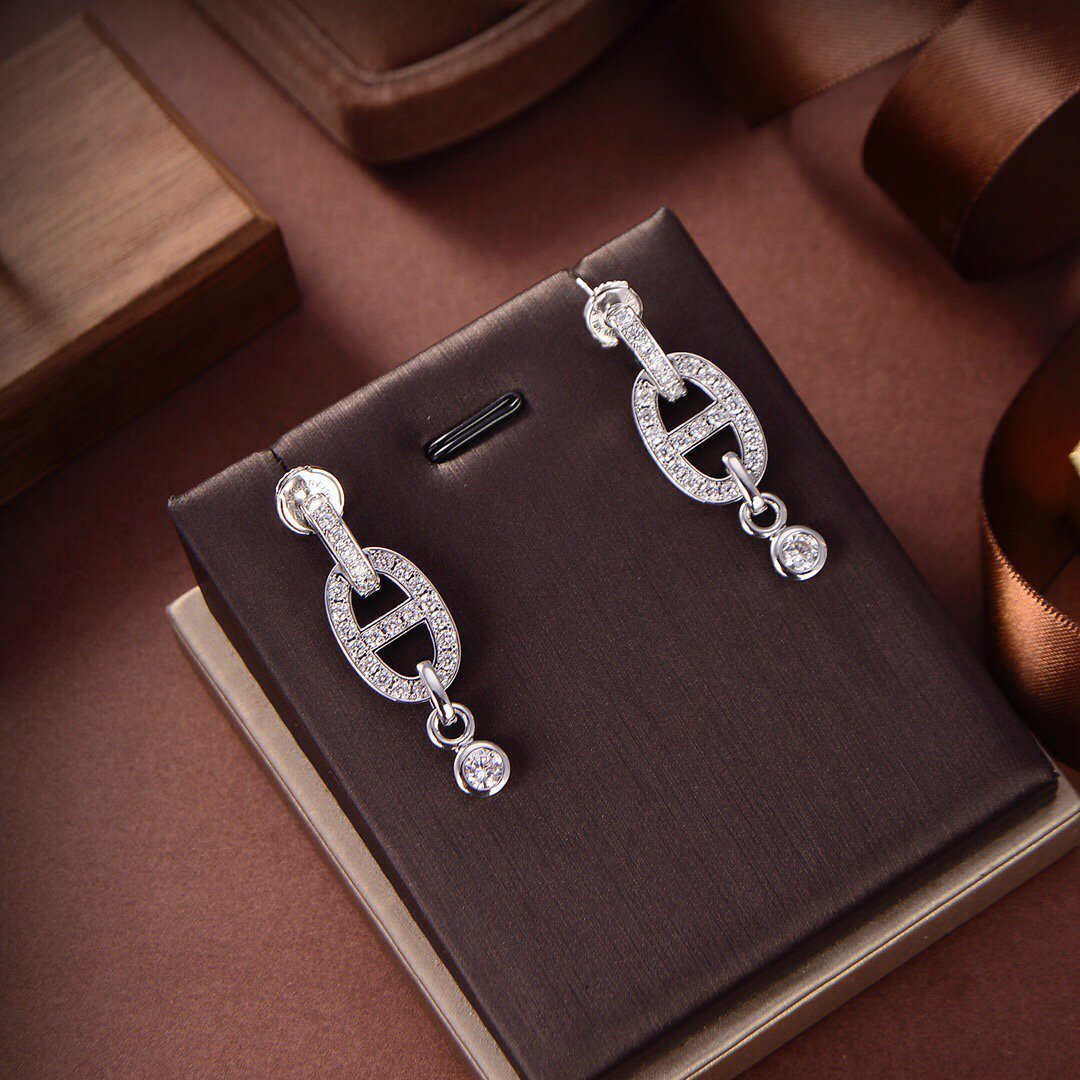 [Polaidi Jewelry]HM CHAINE DIAMOND EARRINGS
