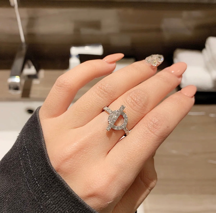 [Polaidi Jewelry]ECHAPPEE RING SILVER DIAMOND