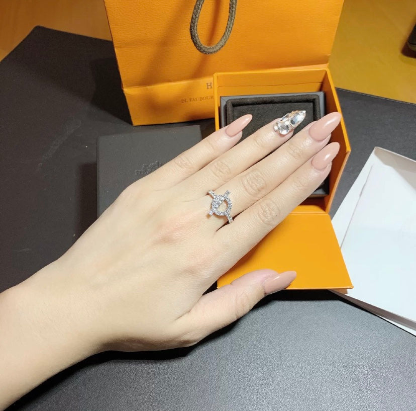 [：Polaidi Jewelry]ECHAPPEE RING SILVER DIAMOND