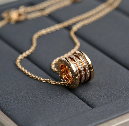 [Polaidi Jewelry]ZERO 1 PINK GOLD DIAMOND NECKLACE