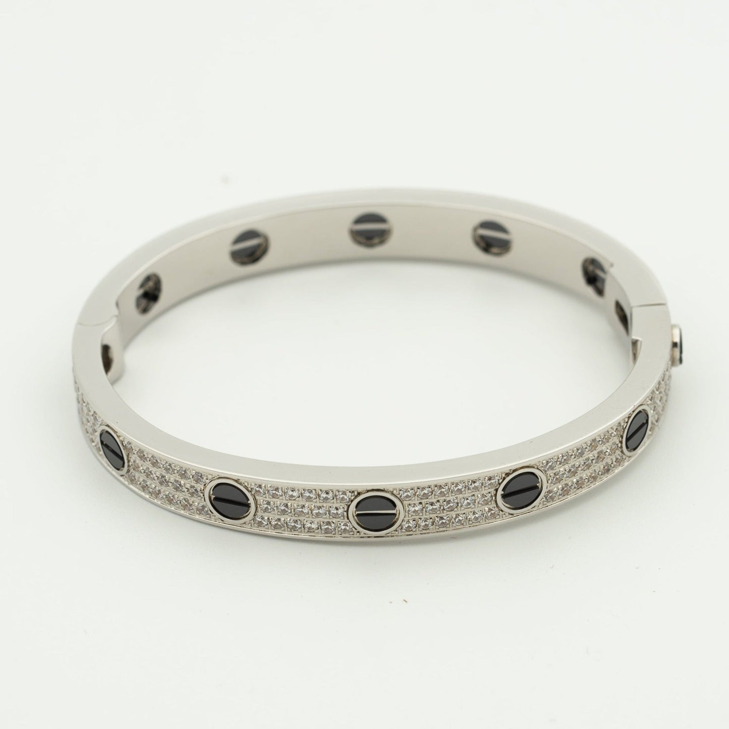 [：Polaidi Jewelry]LOVE BRACELET 6.1MM DIAMOND-PAVED CERAMIC