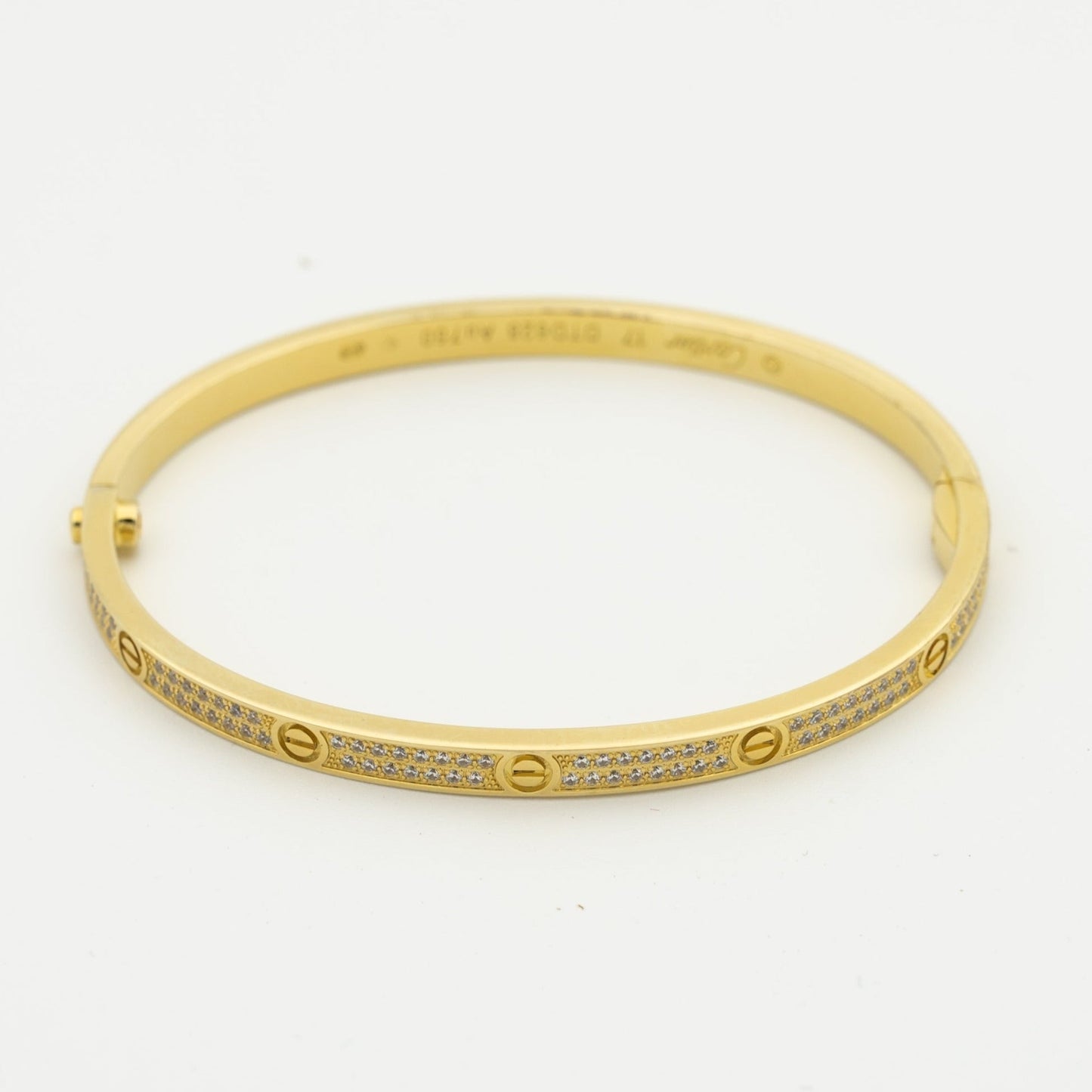 [Polaidi Jewelry]LOVE BRACELET 3.65MM DIAMOND-PAVED