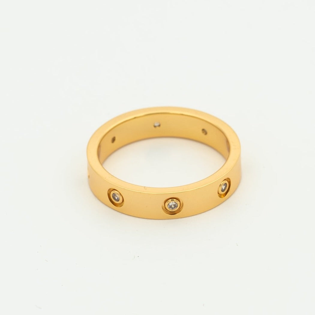 [：Polaidi Jewelry]LOVE RING 3.6MM 8 DIAMONDS