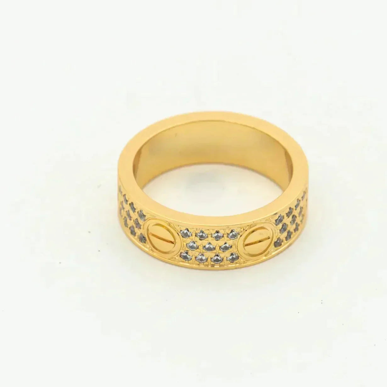 [：Polaidi Jewelry]LOVE RING 5.5MM DIAMONDS PAVED
