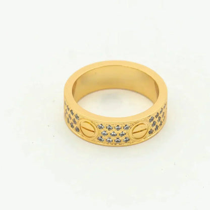 [：Polaidi Jewelry]LOVE RING 5.5MM DIAMONDS PAVED