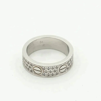 [：Polaidi Jewelry]LOVE RING 5.5MM DIAMONDS PAVED