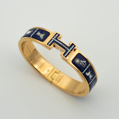 [Polaidi Jewelry]H BRACELET BLUE CERAMIC