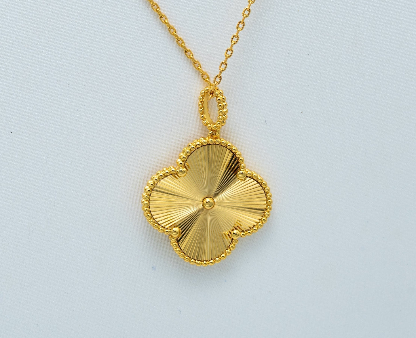 [Polaidi Jewelry]CLOVER 25MM PEDANT NECKLACE GOLD