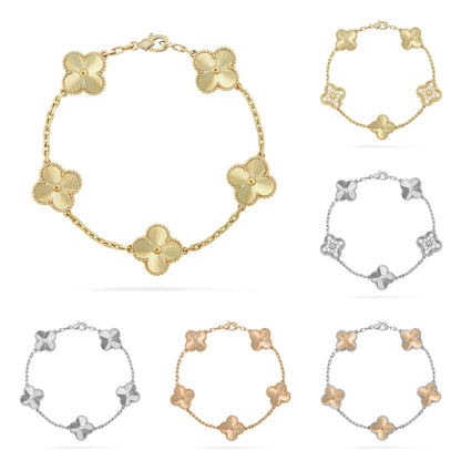[Polaidi Jewelry] CLOVER 5 MOTIF LASER BRACELET COLLECTION