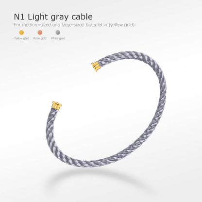 [：Polaidi Jewelry]FORCE SERIES BRACELET CABLES 50 CHOICES (DIY SELECTION)