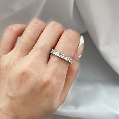 [Polaidi Jewelry]Eternity Round Cut Tennis Ring