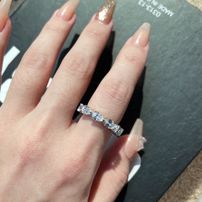 [Polaidi Jewelry]Exquisite Pear Cut Tennis Ring