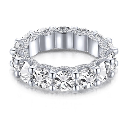 [Polaidi Jewelry]Gorgeous Round Cut Tennis Ring