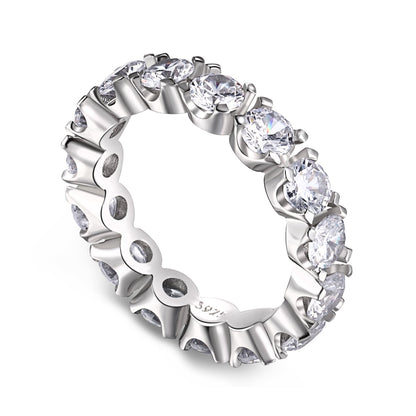 [Polaidi Jewelry]Eternity Round Cut Tennis Ring