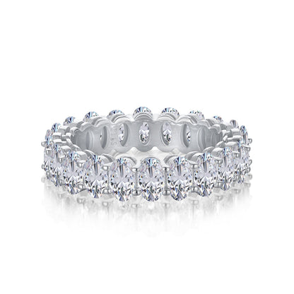 [Polaidi Jewelry]Ornate Oval Cut Tennis Ring