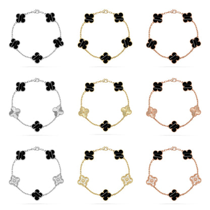 [Polaidi Jewelry] CLOVER 5 MOTIF PULSAR STONE BRACELET COLLECTION