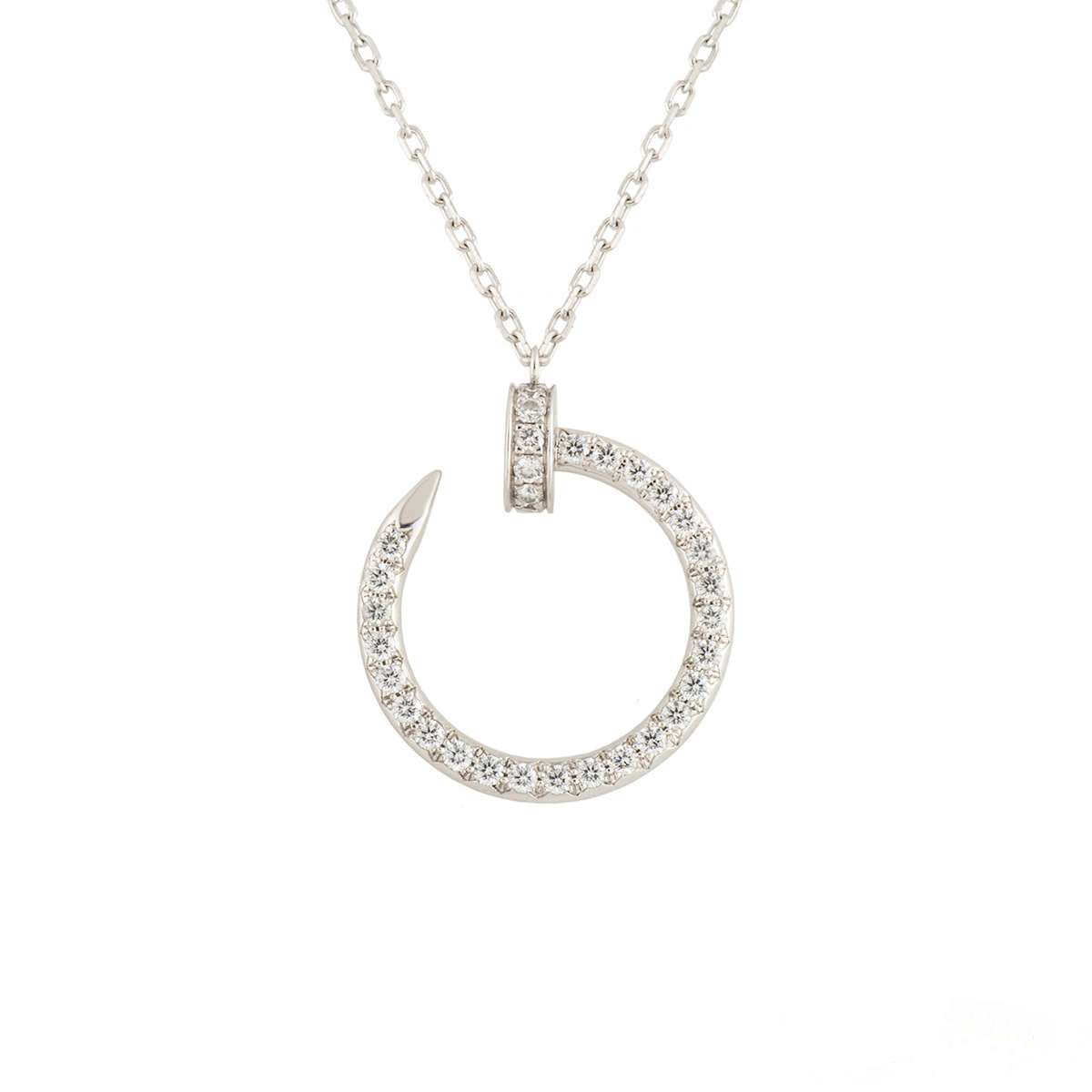 [：Polaidi Jewelry]JUSTE NECKLACE SILVER DIAMONDS