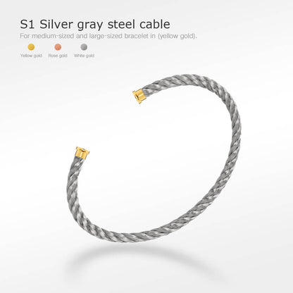 [：Polaidi Jewelry]FORCE SERIES BRACELET CABLES 50 CHOICES (DIY SELECTION)