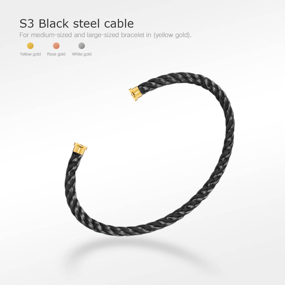[Polaidi Jewelry]FORCE SERIES BRACELET CABLES 50 CHOICES (DIY SELECTION)