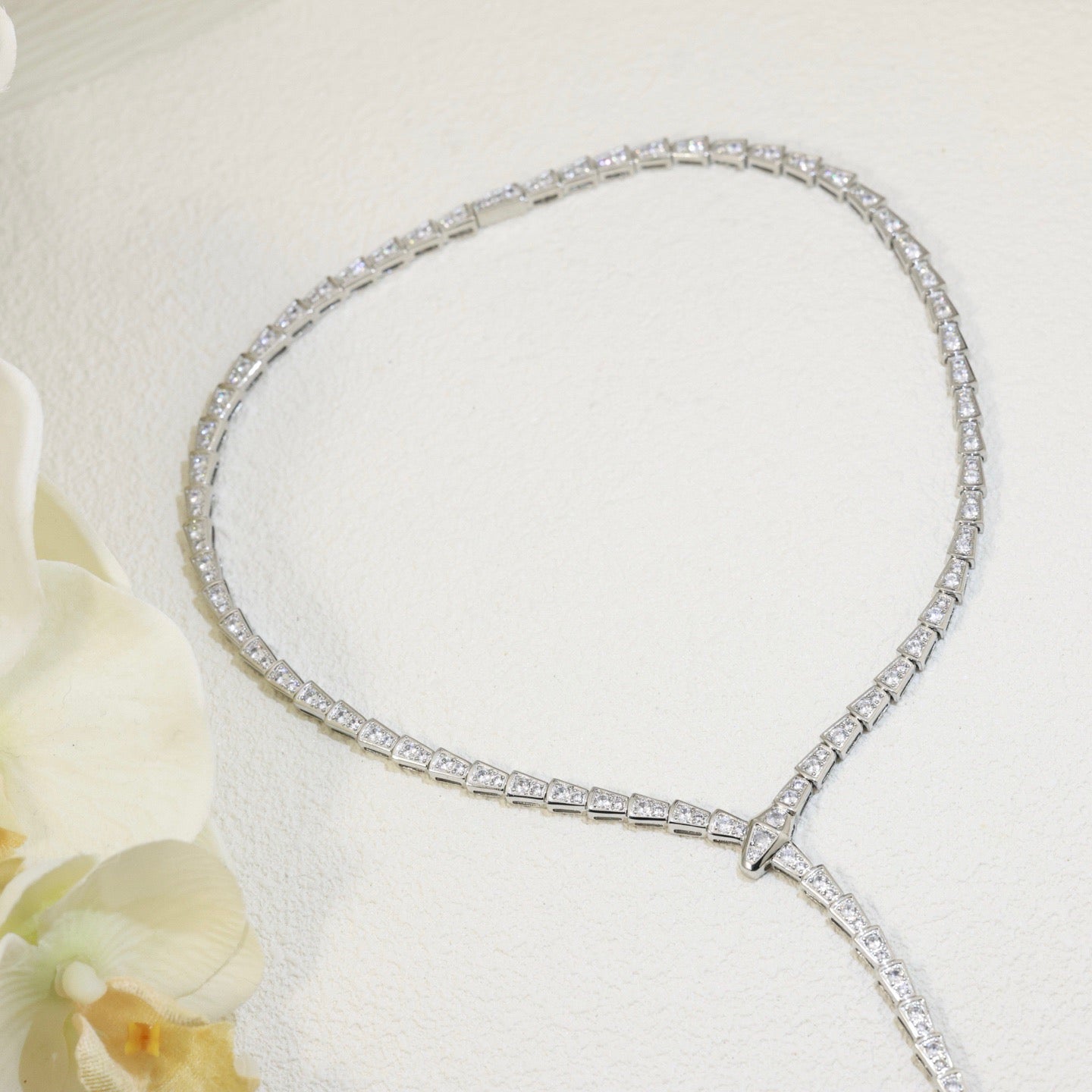 [Polaidi Jewelry]SERPENTI NECKLACE SILVER DIAMOND