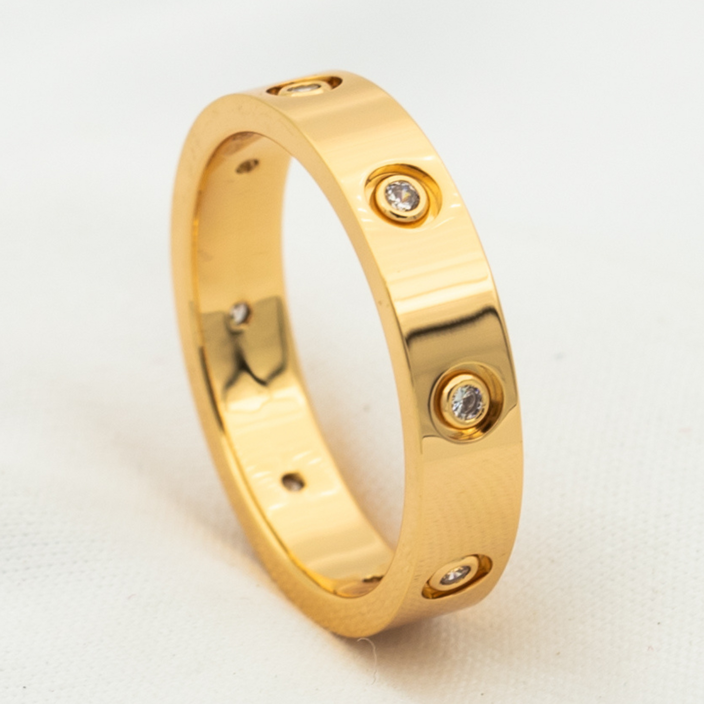 [Polaidi Jewelry]LOVE RING 3.6MM 8 DIAMONDS
