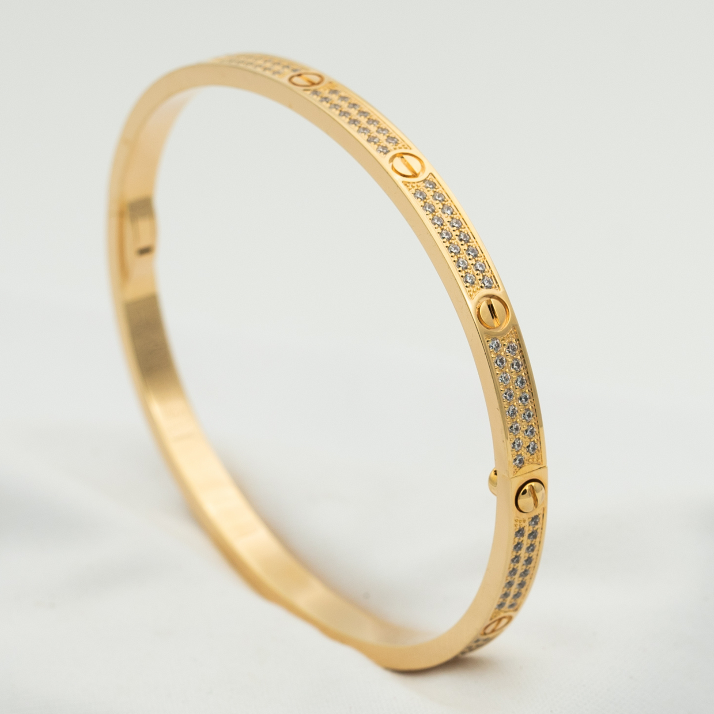 [Polaidi Jewelry]LOVE BRACELET 3.65MM DIAMOND-PAVED