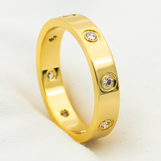 [：Polaidi Jewelry]LOVE RING 3.6MM 8 DIAMONDS