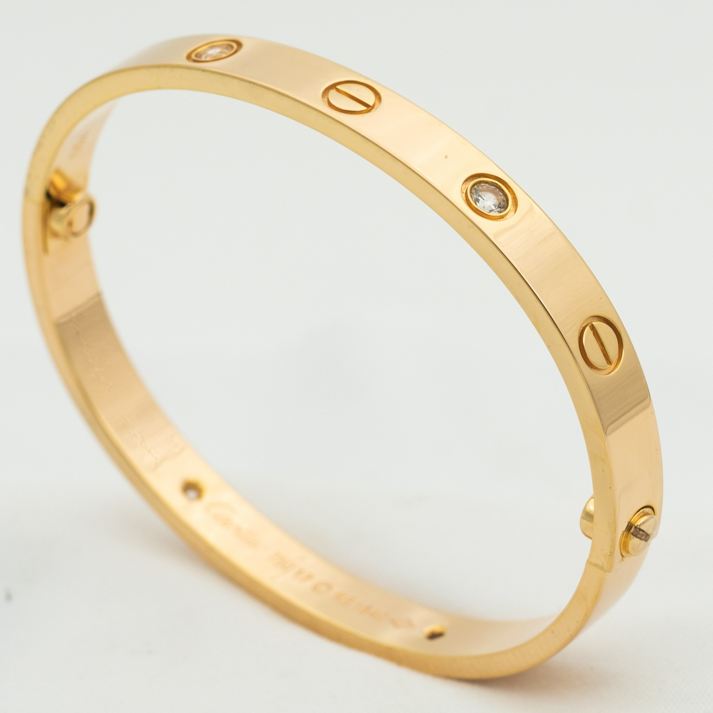 [Polaidi Jewelry]LOVE BRACELET 6.1MM 4 DIAMONDS