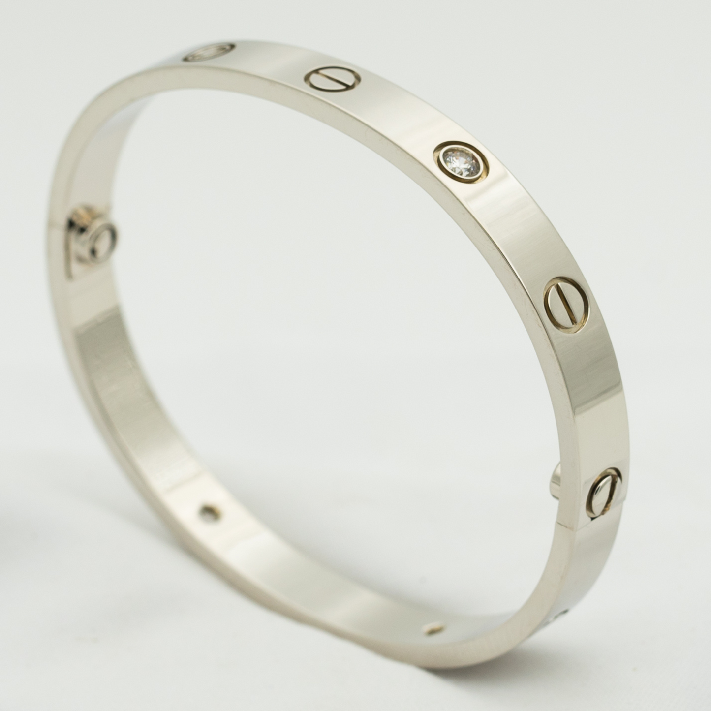 [：Polaidi Jewelry]LOVE BRACELET 6.1MM 4 DIAMONDS